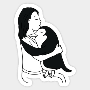 Just a girl who loves penguins Sticker